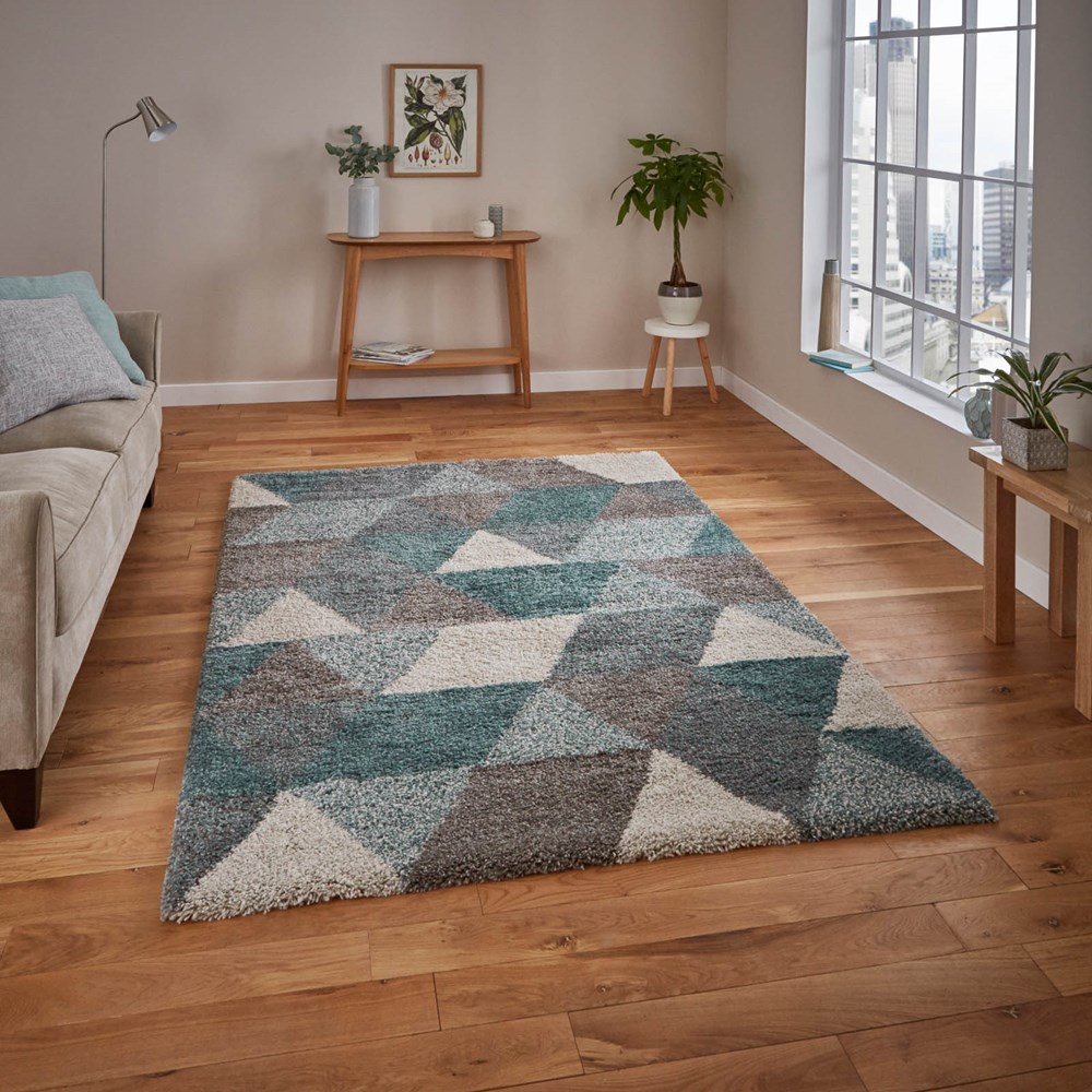 Royal Nomadic 7611 Rugs In Grey And Teal Buy Online From The Rug Seller Uk